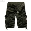 Shorts Homme Mode Homme été Camouflage Short Cargo ample hommes multi-poches militaire pantalon court Homme Camo PantsL240111