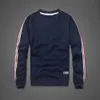 Autumn And Winter Round Neck Sweater Men's 300G Solid Color Long Sleeve Pullover Men's Casual Top Fashion Men's Combed Cotton
