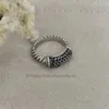 925 Bague de mariage de luxe Designer American Silver Marque de mode Bijoux Câble Cerceau Plein de diamants pour hommes et femmes Bagues cadeaux LK9K