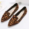 Dress Shoes BCEBYL Loafers Flats Leopard Pointed Toe Casual Women Shoes New Comfortable Walking Mujer Zapatos Wear-resisting