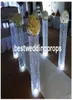 Novo estilo de cristal peça central do casamento casamento passarela pilar suporte de flores do casamento decoração de festa mesa deoctation decor000308888998