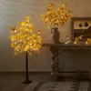 1pc Érable éclairé par USB 120 cm / 4 pieds LED blanc chaud, arbre d'automne artificiel avec des lumières pour la décoration d'automne de Thanksgiving de porche de maison extérieure intérieure