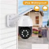 IPカメラ5MP HDカメラミニビデオ監視wifiワイヤレスPTZ CCTVホームセキュリティ屋外追跡4xズームアレクサドロップ配信DHZNO