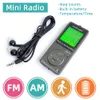 Radio Portable Radio Mini Pocket FM AM Big LCD Screen High Sensitivity Digital Receiver Sport Mode With Step Counting Function