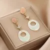 Boucles d'oreilles pendantes en alliage acrylique pour femmes, tendance, tendance, géométrie coréenne, étoile en cristal, bijoux cadeau