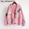 Nouveau 2024ss lettre broderie pulls amples femmes hiver femmes manteau Cardigan Style Preppy vêtements marque de mode Y2K Sweet Girl Casual Knit womens Sweater coat