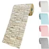 3510M 3D Faux Brick Wall Stickers Diy Dekorativ självadhesiv vattentät tapet barnrum sovrum kök heminredning 240112