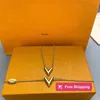 Hanger Kettingen Luxe merk ketting hanger designer mode-sieraden man cjeweler brief vergulde gouden zilveren ketting voor mannen vrouw trendy tiktok hebben kettingen je