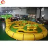 Free Ship Outdoor Activities 15x12m (50x40ft) With blower small kids Didi Car Swing cars Inflatable Race Track Game Toys for sale-B