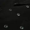 Cappotto di moda Uomo Cappotto di lana Inverno caldo solido lungo Trench giacca petto Business Casual Cappotto Cappotto di lana maschile S-4XL 240111