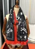 (Boutique de Chitrine) Foulard en soie de protection solaire d'été Respirant respectueux de la peau design de mode foulards de plage de fête de loisirs