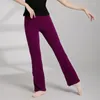 Palco desgaste atacado de alta qualidade meninas adolescentes mulheres adultas senhoras bell bottom esportes yoga fitness ballet dança calças