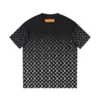 24ss Paris Style Men Designer Tee Allover Print Gradient Vintage T Shirt Summer Street Skateboard Short Sleeve Tshirt 0112