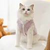 Vêtements pour chiens Vêtements pour animaux de compagnie Automne Hiver Minimaliste Teddy Bear Matelassé Coton Épaissi Gilet Mignon Petit