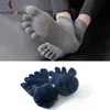 5 Paar Winter-Frottee-Fünf-Finger-Socken, thermisch, warm, dick, Baumwolle, antibakteriell, atmungsaktiv, sportlich, Sport, mit Zehen 240112