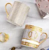 Simple Creative Gold Rim Ceramic Mug Home Breakfast Afternoon Tea Coffee Cup Wholesale Factory Direct Supply