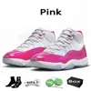 AJ11 Retro Air Jordan 11 Jumpman Cherry 11s Cool espaço cinza Marmelada napolitano sapatos cor-de-rosa Homem Mulher sapatos esportivos【code ：O】