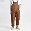 Männer Jeans Multi-Pocket Overalls Männer Fracht Arbeit Bib Hosen Männlichen Casual Streetwear Herren Jogger Multifunktionale OverallsL240111