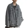 Hommes Denim veste hommes veste rétro Hip Hop Style Denim veste avec Multi poches grande taille hommes manteau pour décontracté Streetwear 240112