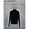 2024ss Runway Automne Mode Marque Même Style Pull À Manches Longues Col Rond Blanc Noir Abricot Pull Vêtements Pull Femme