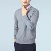 Męskie swetry jesienne zima mężczyźni Sweter miękki 100%bawełniany utrzymuj ciepło harmonty harmonty na haft długie rękawie solidne blaine 230828
