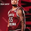 Camisa de basquete dos Gamecocks da Carolina do Sul B.J.Mack Stephen Clark Myles Stute Austin Herro Morris Ugusuk Danny Grajzl Arden Conyers Ta'Lon Cooper Camisas personalizadas