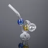 Commercio all'ingrosso Unico Bubbler Fumo Tubi di vetro che bruciano a mano Tubo per bruciatore a olio in vetro Pyrex Piccolo tubo Accessori per fumatori BJ