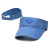 여성 바이저 디자이너 Mens 모자 프란다 캡 삼각형 로고 테니스 캡 골프 모자 도매 세련된 야외 선수 야구 모자