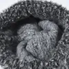 Golexury Winter Beanies for Women Fashion Warm Luxury Brand Knit Hat Patchwork Faux Fur Skullies for Men Beanie y2k Balaclava 240111