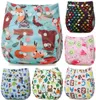 9pcs Baby Cloth Diaper Reusable Nappy Standard Hookloop Washable Real Diaper9 Diapers Easy To Use 240111