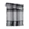 Cashmere Scarf Men Winter Strip Solid Plaid Wool Scarf Luxury Classical Warm Cashmere Winter Scarves For Men Winter Accessories 240111