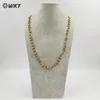 WTRBC228 WKT 2023 Ankomster Amethyst 18K Gold Plated Chain Wedding Fashion Design Jewelry Supplies Diy Accessories 240111