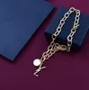 Never Fading 18K Gold Plated Luxury Designer Pendants Necklaces Stainless Steel Letter Choker Pendant Necklace diamond Chain Jewelry Accessories Gifts with box