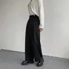 Black Suit Pants Men mode Social Mens Dress Pants Korean Loose Overdimate Wide Leg Pants Mens Formella byxor M-2XL 240112