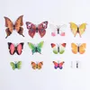 12pçs diy realista 3d borboleta multicolorida ímã adesivos de parede de geladeira crianças quartos de bebê cozinha decoração de casa cola grátis 240112