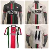 Palestino2324メンズサッカージャージーパレスチナナショナルチームJimenez Benitez Cortes Home Red White Away Black Football Shird半袖