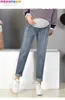 Pantalons abdominaux de grossesse jean petit ami maternité pour femmes enceintes vêtements taille haute pantalon Denim ample 240111