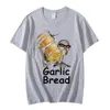 Garlic Bread T Shirt Men Women Fashion T-shirts Cotton Tshirt Kids Hip Hop Tops Tees Boy Tees Y2k Clothes Unisex Tshirt Rapper 240112