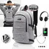 Large Capacity Password Backpack Men's Backpack 15.6-inch Computer Backpack Can be Connected to The USB Interface for Charging 240112