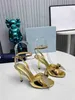 Designer Dress Shoes Fashionable Women Silk Imitation Crystal Embellished Patent Leather Slingback High Heels Rhinestone High Heels Bow Sexy Open Toe Sandals