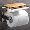 Banyo Aksesuar Set Tuvalet Kağıdı Tutucu Modern Dayanıklı Alan Tasarruflu Çok Fonksiyonlu Çok Fonksiyonlu Çift Amaçlı Dispenser Duvara Monte Doku