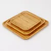Tea Trays 2024 Plate Tray Wooden Bamboo Household Wood Japanese Dinner Rectangular Carving