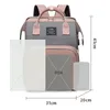 Baby blöja väskor mamma vik säng ryggsäck moderskap vattentätt blöja multifunktion ammande byte av väska för mondad ryggsäckar 240111