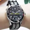 Top -Männer Herren 50. Limite Watch Sports Uhr Automatische Bewegung Mechanik 007 300m Armbanduhren Edelstahl 336g