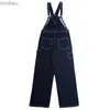 Men's Jeans Retro Primary Denim Overalls Jeans For Men Amekaji Suspenders American Homme Original Vintage Style JeansL240111