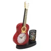 Wall Clocks Desk Guitar Clock Alarm Multifunctional Decorative Rugged With Pen Holder Pencil Sharpener For Home