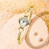 Women's delicate alloy compact high-grade sense light luxury bracelet quartz waterproof watch