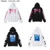 Modemarke Herren Offs X Hoodies Print Pfeile Ow Schwarz Weiß Kapuzen Designer Sweatshirt Übergröße Damen Designer 9ZG5