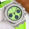 Case With Diamond Watch Mens Automatic Mechanical 7750 Movement Watches 37mm Luminous Waterproof Sapphire Wristwatch Montre de Luxe