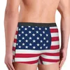 Mutande Bandiera degli Stati Uniti America Mutandine traspiranti Intimo maschile Pantaloncini stampati Boxer